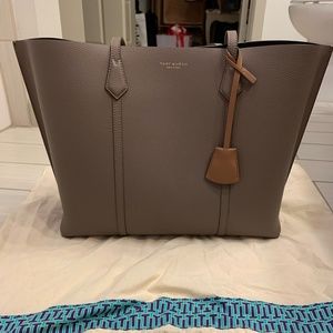 Tory Burch Perry Leather Shopper Tote Bag